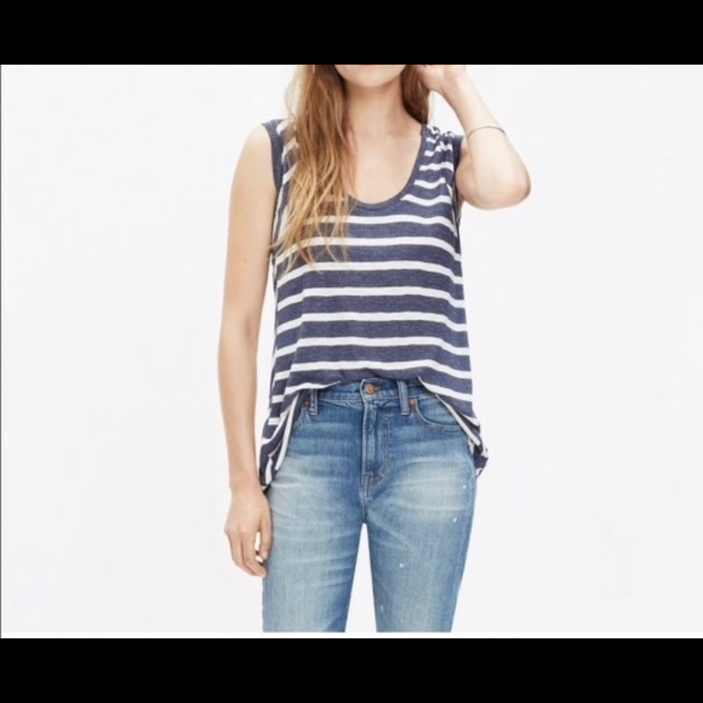 Madewell Anthem Inset striped Tank top